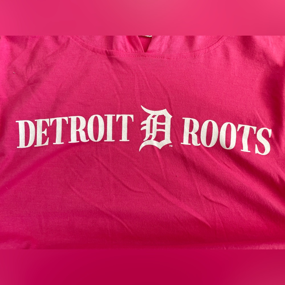 Pink Detroit Tigers Light Hoodie